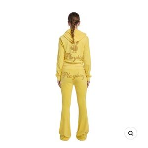 PLAYBOY Vibrant Yellow Hoodie Set